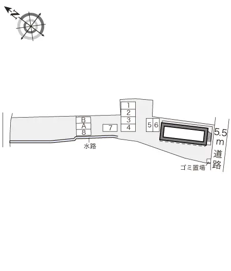 ★手数料０円★久留米市梅満町 月極駐車場